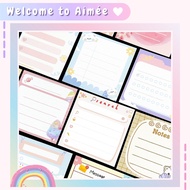 Set of 24 sticky notes, cute pastel sticky notes 6.8 * 6.8 cm | Aimée