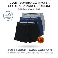 Men's CD 3 pcs Men's Boxer Briefs Size 2L Men's Boxer Briefs Adult Men's Underwear/ Economy Package 