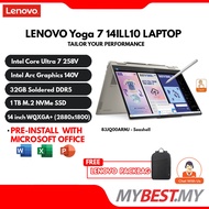 LENOVO YOGA 7 2-in-1 14ILL10 83JQ00ARMJ 14" OLED TOUCH LAPTOP ( CU7-258V 32GD5 1TBSSD / WIN11H / OFF