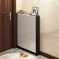 Flip shoe cabinet simple modern small household type 17cm ultra-thin shoe cabinet home door large ca
