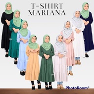 KIDS ONLY - T-Shirt Labuh Muslimah Kanak - Kanak Perempuan Baju Riadah Kids Girl T-Shirt Plain Cotton Polo Size 4-12