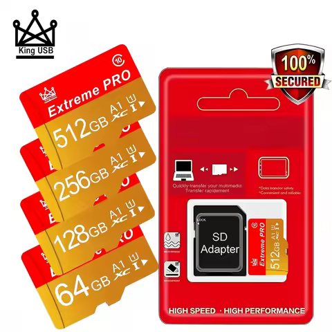100% Original Original Micro Tf SD Card 64GB 512GB 256GB Class10 Memory Card 128GB Mini Flash Drive 