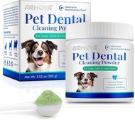 Dog Dental Powder - Teeth Cleaning Powder for Dogs - Dental Powder for Dogs - Dog Dental Care - Plaq