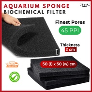 ITOSHI Aquarium Filter Finest Sponge Foam Pond Aquarium Fish Tank Sponge 2cm X 50cm x 50cm 0.5 meter