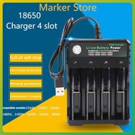 USB A1 4 Slots Battery Charger for 3.7V 18650 14500 16340 26650 Batteries Without BATTERY AAA111