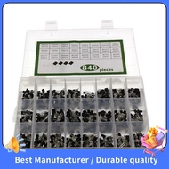 【NEW】840Pcs/Set 24Values TO-92 Transistor BC547 BC327 BC337 2N2222 3904 PNP/NPN Transistors Set Elec