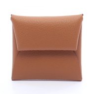 【二手】愛馬仕 HERMES 零錢包 Bastia 金色皮革 Bastia 金色 女士二手 A