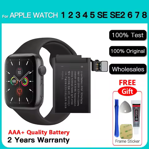 Genuine Replacement Battery for Apple Watch Series 1 2 3 4 5 SE 6 7 8 iWatch S9 S2 S3 GPS LTE S4 S5 