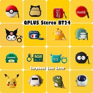 【Hot sale】For QPLUS Stereo BT24 Case Casing Soft Silicone Anti-fall Cartoon Earphone Case NO.2