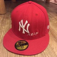 New Era 59 Fifty 洋基隊 紅底白字 王建民紀念款 已絕版