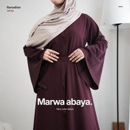 Marwa Abaya Outer Abaya 2in1 Abaya Dubai Abaya Dress Abaya Muslimah Alaydrus Collection Dress Saudi 
