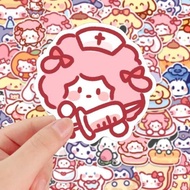 sticker 200 corak kecil, pelekat Sanrio comel, pelekat kartun comel, anjing kayu manis giok, hiasan 