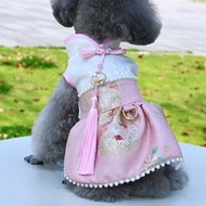 Dog clothes Cat clothes Dog cheongsam pet clothes Chinese style Dog skirt Dog princess dress Dog Tan