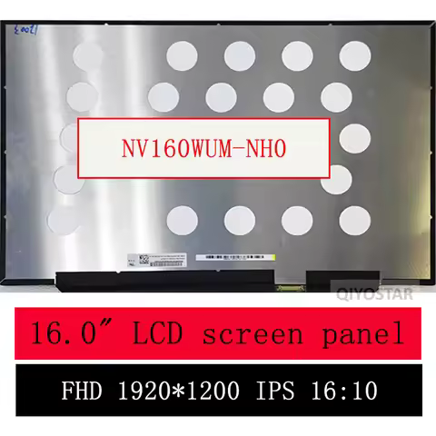 16" Slim LED matrix NV160WUM-NH0 NH3 MNG007QS4-1 laptop lcd screen panel Display 1920*1200P FHD IPS 