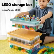 Brick Box Lego Storage Puzzle Toy The Can Be Attached To The Lid Of The Box. Arrange The And Toy Sto