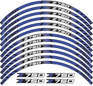 PUXINGPING- Motorcycles Reflective Sticker Motorcycles Wheel Stickers Reflective Rim Moto Stripe Tape For Kawasaki Z750 (Color : 2)