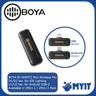 BOYA BY-WM3T2 Mini Wireless Microphone Bundle for Mobile Device Interview
