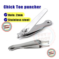 Chick Toe puncher 2mm Stainless steel Gamefowl puncher marker for chicks Gamefowl accessories