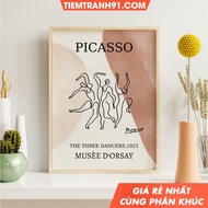 Tranh treo tường Picasso Dancer Picasso Poster Picasso Exhibition Poster One Line Art Modern Wall Ar