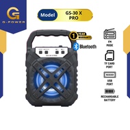 SPEAKER PORTABEL G-POWER WIRELLES SPEAKER GS-30 X PRO - STEREO BT SPEAKERS GPOWER