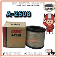 OSK AIR FILTER A-2608 HINO DUTRO 7TON WU720 XZU WU410 300 EURO4 A2608 OSK AIR FILTER 17801 78110 OSK
