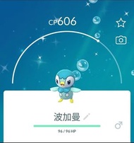 Pokemon GO 波加曼 Piplup 波皇子 Prinplup 帝王拿波 Empoleon 色違 / 異色 / Shiny / 閃光 寵物小精靈 寶可夢