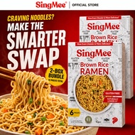 SingMee Gluten-Free Brown Rice Ramen Noodles BUNDLE, Gluten Free, Lower GI, Pasta
