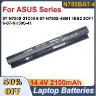 N750BAT-4 14.4V 2100mAh Li-ion Battery for ASUS Series 87-N750S-31C00 6-87-N750S-4EB1 4EB2 3CF1 6-87
