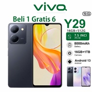 Hp murah VIV0 Y29 NFC Handphone 5G Layar 7.5inch 6800mAhLong-lasting Battery Handphone original Gara
