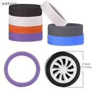 qukkujzo 8Pcs Silicone Wheels Protector For Luggage Reduce Noise Travel Luggage Suitcase Wheels Cover Luggage Accessories A