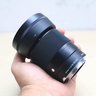 Lensa Fix Sigma 30mm f1.4 for Kamera Sony Mirrorless Bekas Mulus Like new