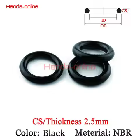 Thickness/CS 2.5mm Rubber Ring NBR selection 2-195mm Sealing O Ring O-Ring Seal Gasket Oil Washer Ga