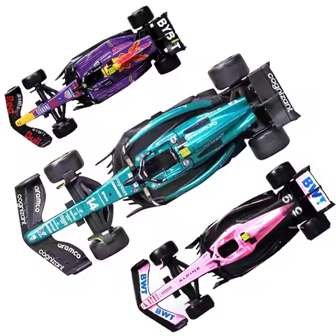 Bburago 1:43McLaren F1 Red Bull Racing TAG RB19 Las Vegas Verstappen #1 Aston Martin Amr23 #14 BWT A