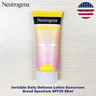 Neutrogena® Invisible Daily Defense Lotion Sunscreen SPF30 88ml โลชั่นผสมกันแดด สำหรับผิวหน้าและผิวก
