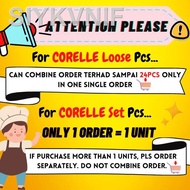 【newreadystock】♀Corelle Loose (420-LP) 21cm Soup Plate (Country Rose / Sakura / Provence Garden / Eu