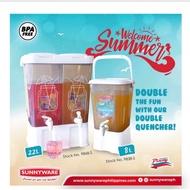 Sunnyware DOUBLE QUENCHER JUICE / WATER DISPENSER TWIN DISPENSER