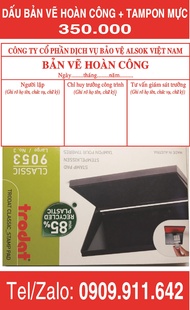 DẤU BẢN VẼ HOÀN CÔNG + TAMPON MỰC