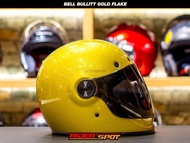 SLA HELM MOTOR BELL BULLITT GOLD FLAKE FULL FACE RETRO ORIGINAL HELMET