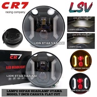 7 inch Biled Matrix Round Headlight 7 Inch CR7 Piw Piw Plus Ring Universal Car MotorcycleDEVIL