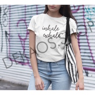 KATUN DEKAOS 132 INHALE EXHALE YOGA T-SHIRT YOGA T-SHIRT/ YOGA TSHIRT/ COMBED COTTON T-SHIRT/ INHALE