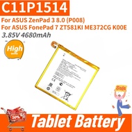High Quality C11P1514 Tablet Battery 3.85V 4680mAh For ASUS ZenPad 3 8.0 (P008) / FonePad 7 ZT581KI 
