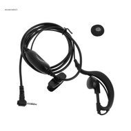EC Clip-Ear Headset 1 Pin 2 5mm Magnetic G Shape Earpiece Mic Two Way Radio Walkie