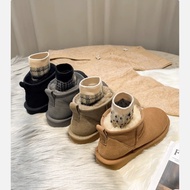 Gu Yun | Women's Winter Genuine Fur Snow Boots mini Anti-slip snow cotton couple's short boots, wint