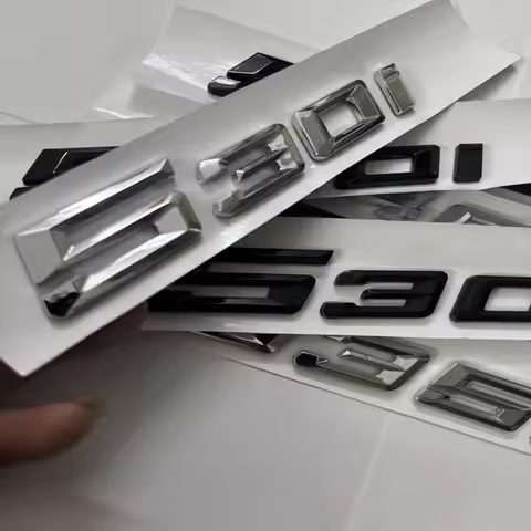 3D Car Tail Trunk Letter car sticker 525i 530i 540Li Emblem Sticker For BMW 5 Series E60 E61 F07 F10