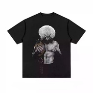 Islam Makhachev UFC T-Shirt Men Harajuku Y2K Oversized Cotton Streetwear Vintage Urban Loose Fit Cas