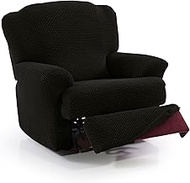 FAVERTI® Super Elastic Cover for Recliner Chairs from 70 to 90 cm | Novelle Model | Black | Cover fo