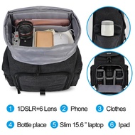 Camera Backpacks Water-resistant Large Capacity Bags for Nikon Canon Sony DSLR Len Tripod Outdoor Tr