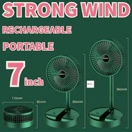 Super Fan Adjustable Mini Fan Kipas Small Cooling Handy Desk Home Office Table Battery USB Rechargeable Portable