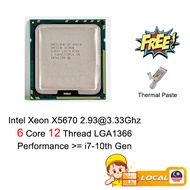 Intel Xeon X5670 2.93@3.33Ghz 6Core 12Thread CPU Processor LGA1366 Performance>=i7-10Gen (Used)