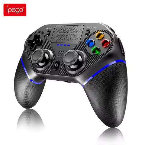 Ninja Game Controller For PC/Android/P3/P4/iOS With Colorful LED Breathing Light Intelligent Touchpa